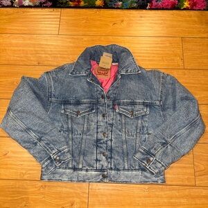 Brand New Levi’s Jacket with Pink Padded Liner